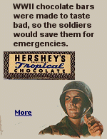 The U.S. Army wanted chocolate bars not to be too appetizing, so soldiers wouldn�t eat them too quickly. They were created for survival, not dessert.